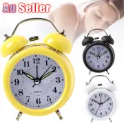 Analogue Bedside Clocks Loud Twin Bell Vintage Desk Battery Retro Alarm Clock