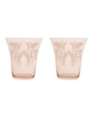 [Maxwell & Williams] Estelle Michaelides Mystique Stemless Glass 470ml Set of 2 Gift Boxed in Melon