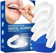 Reusable Night Mouth Guard for clenching Teeth, Custom Fit, No More Grind, Night Time Protection for Teeth, BPA Free, Ready to Wear, Grinding Teeth 4 Pack in 2 sizes