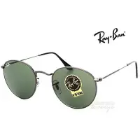 在飛比找Yahoo!奇摩拍賣優惠-Ray Ban 雷朋 圓形 復古圓框太陽眼鏡 RB3447 