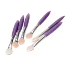 Set of 6 Disposable Side Oval Eyeshadow Sponge Brush Applicators Tools Set