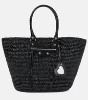 Balenciaga Le Cagole mesh shoulder bag