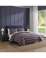 Tommy Hilfiger 150 Thread Count Essential Tartan Cotton Comforter Bedding Set