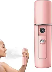 Nanoes Mister - Portable Cool Facial Mister for Face Hydrating - USB Rechargeable Facial Steamer Atomization Eyelash Extensions for Face Hydrating, Daily Makeup Gyouza