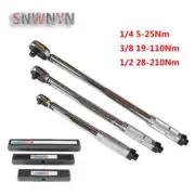 1pcs 1/4'' 3/8'' 1/2'' Square Drive Torque Wrench 5-210Nm Bike Repair Spanner