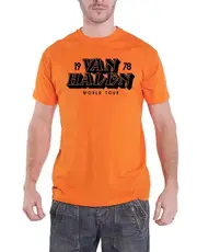 Van Halen World Tour 1978 T Shirt Orange L