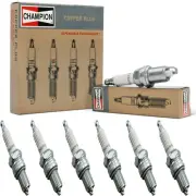 6 Pcs Spark Plugs Champion Copper Set for 1997-1998 ASTON MARTIN DB7 L6-3.2L (for: Aston Martin)