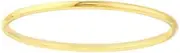 [JewelryWeb] 14ct Yellow Gold Round Wire Stackable Ring Jewelry Gifts for Women - Ring Size Options Range: L to P