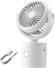 Personal Neck Fan, Portable Fan Air Cooler 3-in-1, USB Rechargeable Small Fan, Electric Desktop Air Conditioner Fan for Travel and Outdoor Sports in Summer