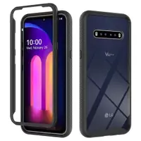 在飛比找ETMall東森購物網優惠-LG V60星空三防背板亞克力手機殼 歐美熱銷防摔純色保護殼