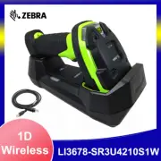 Zebra LI3678-SR3U4210S1W Rugged Wireless Barcode Scanner with Charging Cradle