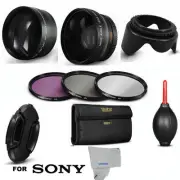 PRO X43 WIDE ANGLE MACRO LENS +2X HD TELEPHOTO LENS +FILTERS FOR SONY PXW-X70