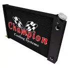 DR 3 Row DP Black Finish Radiator,1.25,1.5 for 1975-1979 Chevrolet Nova LS