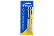 Pilot G2 Gel Fine Metallic Gold, Silver, White (Pack of 3)