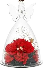 bigjvbfv Roses Presents Romantic Preserved Rose Presents Valentines Day Rose Exquisite Preserved for Grandma Her Women Mom Wife(Gules)