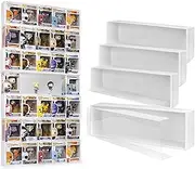 5X4 Version Display Case Compatible with Fnko Pop Boxes, Stackable 4 Single Row, with Transparent Cover to Protect Your Collection Against Dust (Holds 20 Pops)