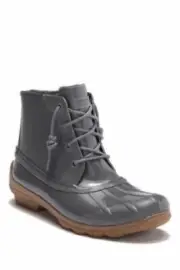 Sperry Top-Sider Women's Gulf Memory Foam Duck Boot Dark Grey Size 5.5
