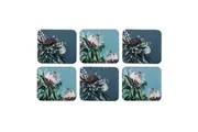 6PK Ashdene Hardboard/Cork Radiance Coaster Set Home/Kitchen Table Protector Mat