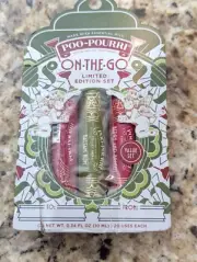Poo-Pourri On-the-Go Holiday 3 pack Gift Set Toilet Spray limited edition