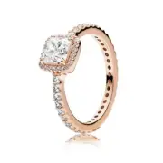 Pandora S170 + Gold Plated With CZ Timeless Elegance Ring 180947CZ-50 - Size 5