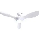 52'' Ceiling Fan DC Motor w/Light w/Remote White Devanti