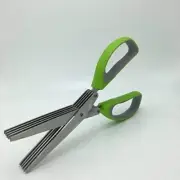 Multi Function 5 Blade Vegetable Herbs Stainless Steel Scissors set of 2