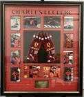 CHARLES LECLERC HAND SIGNED AND FRAMED RACE GLOVES JSA COA