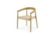 Austen Dining Arm Chair, White Wash