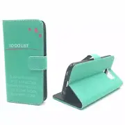 Phone Case for Samsung Galaxy S6 Case Wallet Cover 360 Case Cases Turquoise