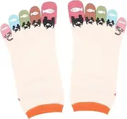 [Holibanna] 1 Pair Pure Toe Socks Cotton Socks Ankle Socks Trainer Socks White Socks Men Socks Women Socks Cotton Toe Socks Invisible Casual Socks Tube Toe Socks Men Socks