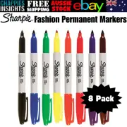 SHARPIE Permanent Marker FP Fashion Pack of 8 Colourful Vibrant Artistic Texta