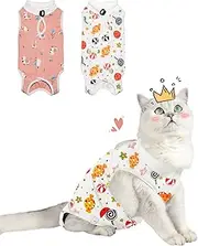 Purrpurrpets Cat Spay Recovery Suit Female, Breathable Cat Onesie for Cats After Surgery Female, Kitten Surgery Recovery Suit for Abdominal Wounds