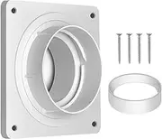 Dryer Vent Hose Connector - Dryer Hose Coupling Kit - Hose Extension Connector Vent Adapter Quick Connect & Disconnect for Wall Exhaust Vent, Reduce Energy Consumption