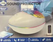 Sealy Sleep Aid + Projector + Built-In Speaker Sound Projector Remote, Bluetooth