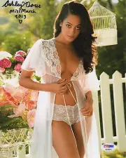 ASHLEY DORIS AMERICAN MODEL SIGNED SEXY LINGERIE PMOM PHOTO PSA
