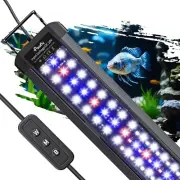 9W Aquarium LED Light for 12 to 18 Inch Fish Tanks Extendable Fish Tank Light wi