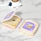 Sealed Sandwich Box Food Storage Container Reusable Transparent Bread