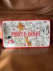 Temptations Temp-tations Winter Whimsy Merry & Bright Tray New