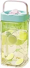 Gwtdtoad Drinks Dispenser for Refrigerator, 3.5 Litre Container with Tap for Drinks, Leak-proof Tea Carafe with Tap & Handle for Camping Parties Juice Container