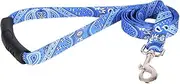 Yellow Dog Design Bandana Blue Ez-Grip Dog Leash with Comfort Handle 1" Wide and 5' (60") Long, Large