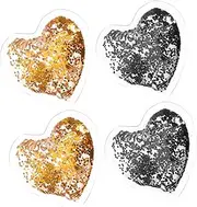 FRCOLOR 4pcs Heart-shaped Eye Cooling Pad under Eye Patches Patches for Summer