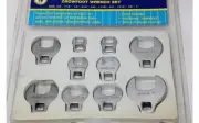 Crowfoot Wrench 3/8" Set Series Dr. Ratchet or Extension Bar WCFS-10 Standard