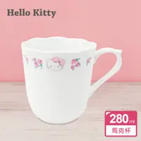 在飛比找蝦皮商城優惠-【Sanrio三麗鷗】凱蒂貓優雅玫瑰骨瓷馬克杯 280cc 
