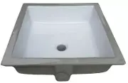 Signature Hardware SHU1616WH Destin Vitreous China Undermount 16" Bathroom Sink