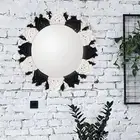 13.4 inch Round Mirror Boho Mirror Small Decoration Farmhouse Entryway Office