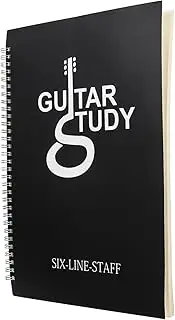 TEMPNAP Diy Guitar Sheet Music Book Coil A4 Size Portable Waterproof for Beginners