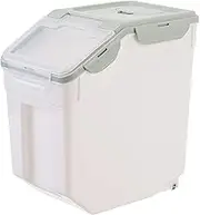 Food Storage Container 10/15/25KG Airtight Kitchen Rice Cereal Canisters Dry Grain Metering Storage Dispenser Moisture-Proof for Rice Cereal Grain Soybean,25KG,Green