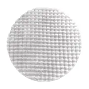 Armida 160cm Round Fluffy Faux Fur Bubble Rug White