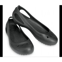 Crocs 卡駱馳  平底鞋  W8 黑色 深藍色