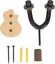 Ukulele Hanger Elegant Wood Wall Mount Stand for Concert Studio Home Display (Original Wood Color)